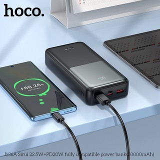 Sạc Dự Phòng Hoco J136A 20000mAh 2 USB-A QC3.0 22.5W, TypeC PD 20W, 2 cổng Input - Phụ Kiện Nhất Tín