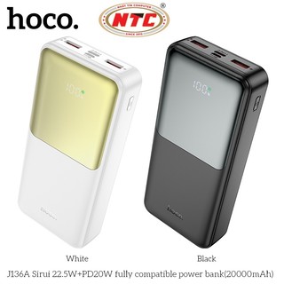 Sạc Dự Phòng Hoco J136A 20000mAh 2 USB-A QC3.0 22.5W, TypeC PD 20W, 2 cổng Input - Phụ Kiện Nhất Tín