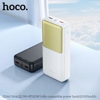 Sạc Dự Phòng Hoco J136A 20000mAh 2 USB-A QC3.0 22.5W, TypeC PD 20W, 2 cổng Input - Phụ Kiện Nhất Tín