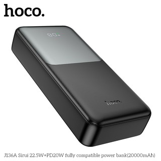 Sạc Dự Phòng Hoco J136A 20000mAh 2 USB-A QC3.0 22.5W, TypeC PD 20W, 2 cổng Input - Phụ Kiện Nhất Tín