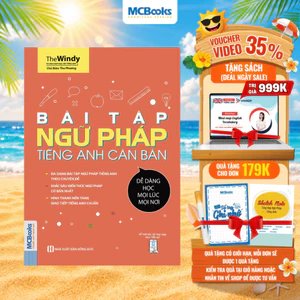 Sách - Bài Tập Ngữ Pháp Tiếng Anh Căn Bản Dành Cho Người Mới Bắt Đầu - Học Kèm App Online