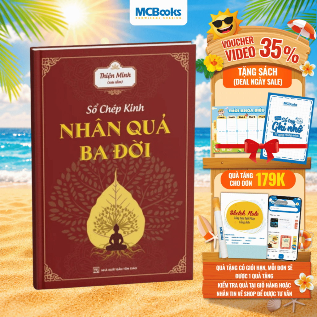 Sách - Sổ Chép Kinh - Nhân Quả Ba Đời