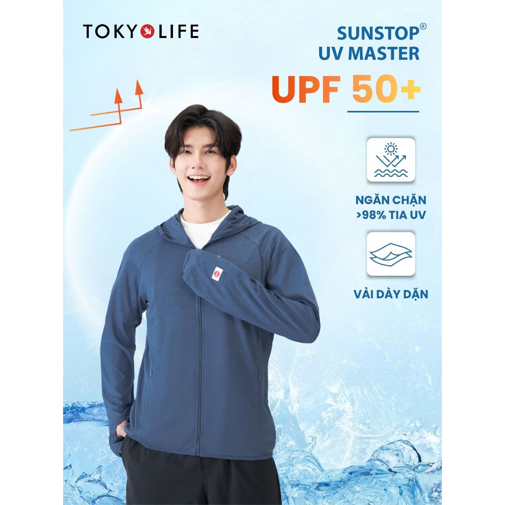 [LIVESTREAM] Áo khoác chống nắng nam SunStop Master TOKYOLIFE chống tia UV mũ liền thoáng mát 40000540