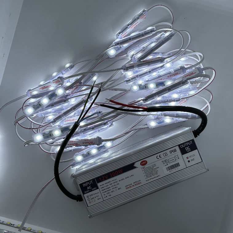Dây Led hắt 3 bóng ENTECLED, Đèn Led trang trí Hàn Quốc chống nước IP68 ánh sáng 10000K