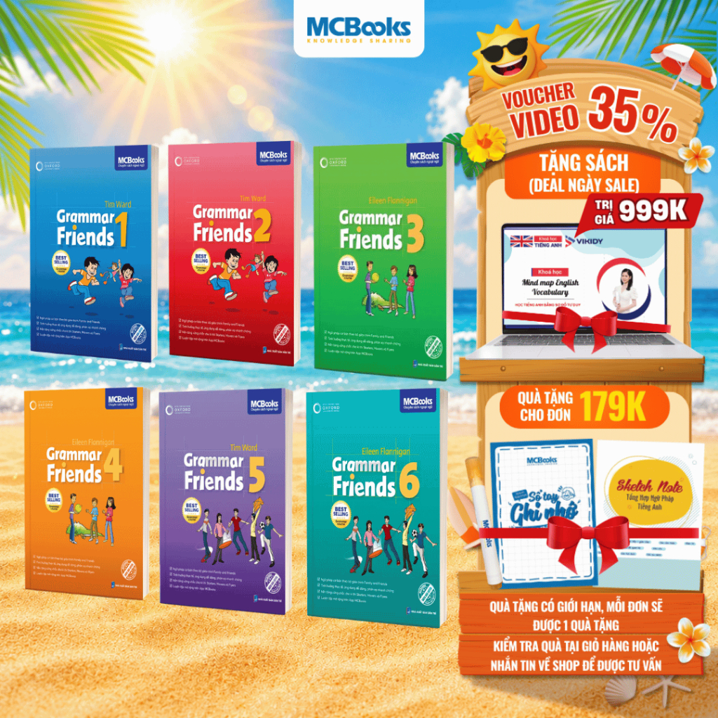 Sách - Grammar Friends - Ngữ pháp tiếng Anh dành cho các học sinh Tiểu học, THCS