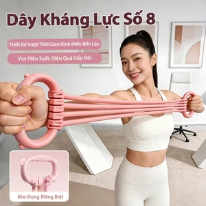 Dây Kháng Lực Số 8 Tay Cầm Tai Mèo Chống Trượt Chắc Chắn - Nhỏ Gọn Nhẹ, Không Tốn Diện Tích