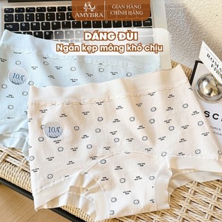Quần Lót Nữ AMYBRA Dáng Đùi Cotton Viền Su, Quần Chip Đáy May Kháng Khuẩn Thoáng Khí L6005