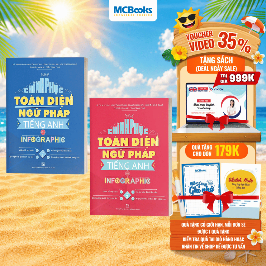 Sách - Combo Chinh phục toàn diện Ngữ pháp tiếng Anh bằng Infographic