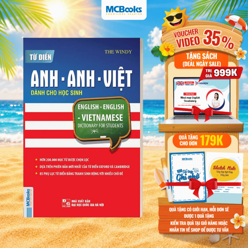 Sách -Từ điển Anh-Anh-Việt dành cho học sinh- MCBooks