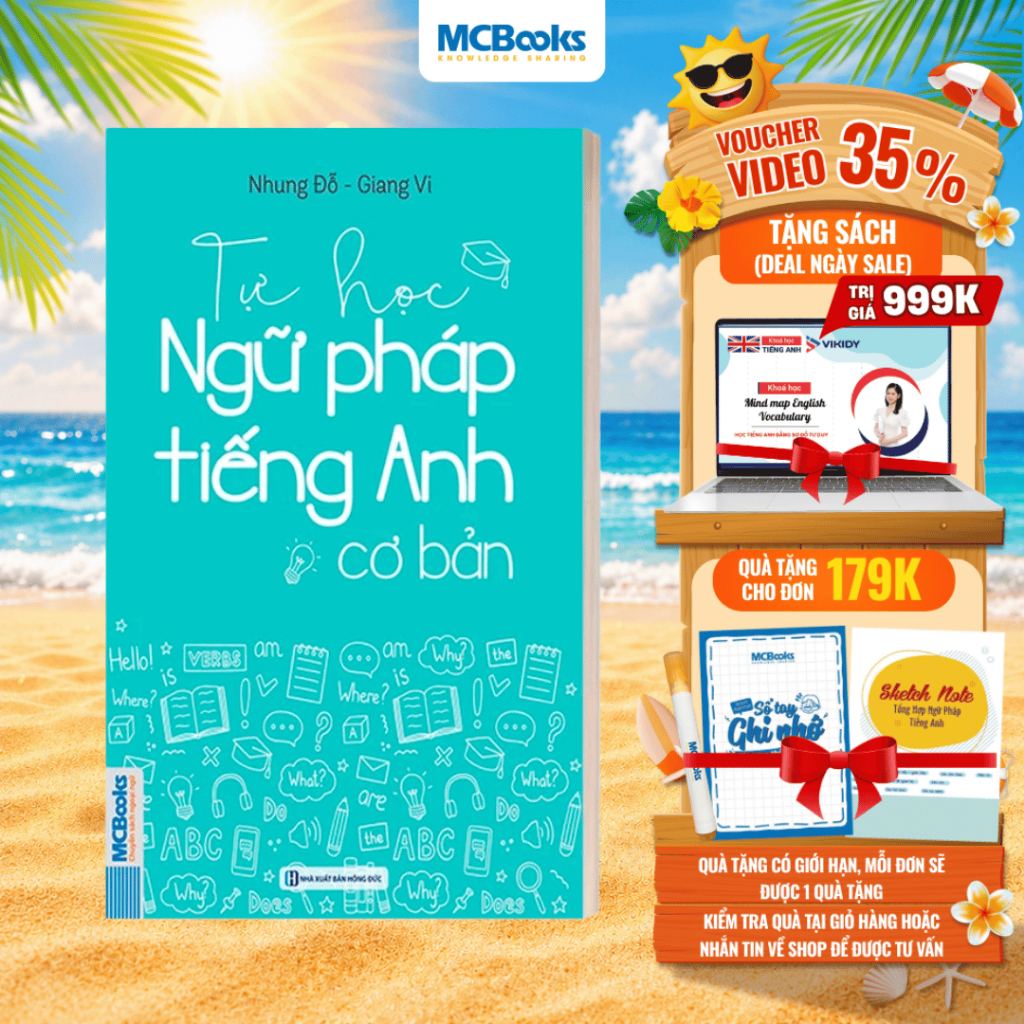 Sách - Tự học ngữ pháp tiếng Anh  cơ bản - Khổ nhỏ cầm tay