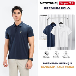 Áo Polo Nam MENTORIS Cao Cấp, Vải Dệt Texture Chìm, Form Suông Nhẹ, Phong Cách Lịch Lãm MPL2603