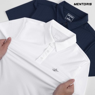 Áo Polo Nam MENTORIS Cao Cấp, Vải Dệt Texture Chìm, Form Suông Nhẹ, Phong Cách Lịch Lãm MPL2603