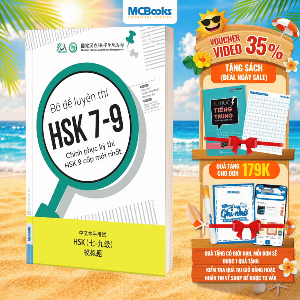 Sách - Bộ Đề Luyện Thi HSK 7-9 – Chinh Phục Kỳ Thi HSK 9 Cấp Mới Nhất