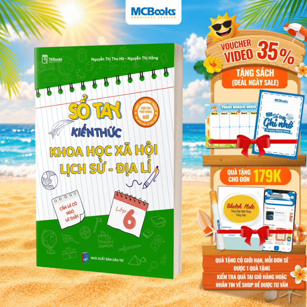 Sách - Sổ tay kiến thức khoa học xã hội Lịch Sử – Địa Lí lớp 6