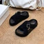 Dép Sandal 2 Quai Chéo Chéo Đế Cao, Dép Nữ Da Lộn Tăng Chiều Cao Thời Trang Hàn Quốc N53