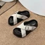 Dép Sandal 2 Quai Chéo Chéo Đế Cao, Dép Nữ Da Lộn Tăng Chiều Cao Thời Trang Hàn Quốc N53