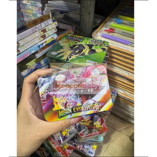 Đồ Chơi Hộp 42 Thẻ Bài POKEMON - Hộp Thiếc Xịn Xò Cho Bé