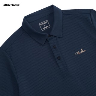 Áo Polo Nam MENTORIS Cao Cấp, Vải Gân Nổi Texture, Form Regular Fit Lịch Lãm, Co Giãn Tốt MPL2604