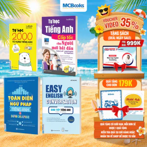Sách -Combo Tự Học Tiếng Anh Giao Tiếp Cơ Bản Cho Người Mới Bắt Đầu - Phân loại lẻ/combo