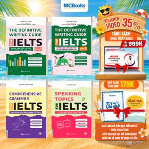 Sách -Ôn luyện IELTS- Comprehensive Grammar IELTS, Speaking Topics IELTS và The Definitive Writing Guide for IELTS