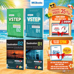 Sách - Combo Luyện thi chứng chỉ Tiếng Anh trình độ B1,B2 - Destination B1,B2 + VSTEP B1,B2