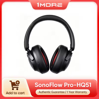 Tai nghe Bluetooth đeo đầu 1MORE HQ51 SonoFlow Pro Hi-Res ANC 12BH Hàng mới chính hãng