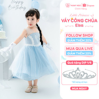 [QUÀ TẶNG 1/6] Đầm hóa trang công chúa DISNEY Elsa Anna cho bé gái 2-8 tuổi, mặc tiệc sinh nhật, dự tiệc by HUMY NGO