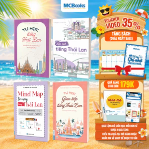 Sách - Combo Tự học tiếng Thái cho người mới bắt đầu