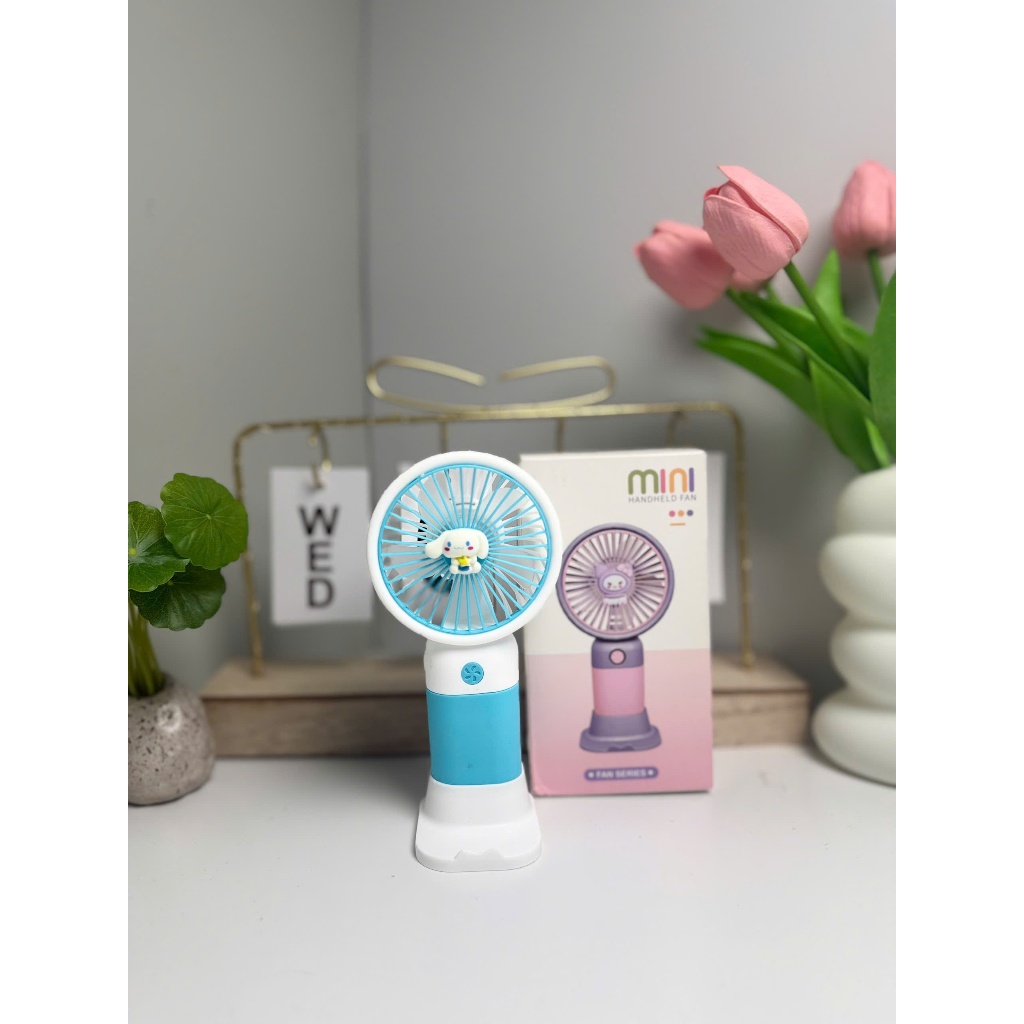 Quạt Tích Điện Cầm Tay Mini - Bền Bỉ, Nhỏ Gọn Mang Được Đi Khắp Mọi Nơi
