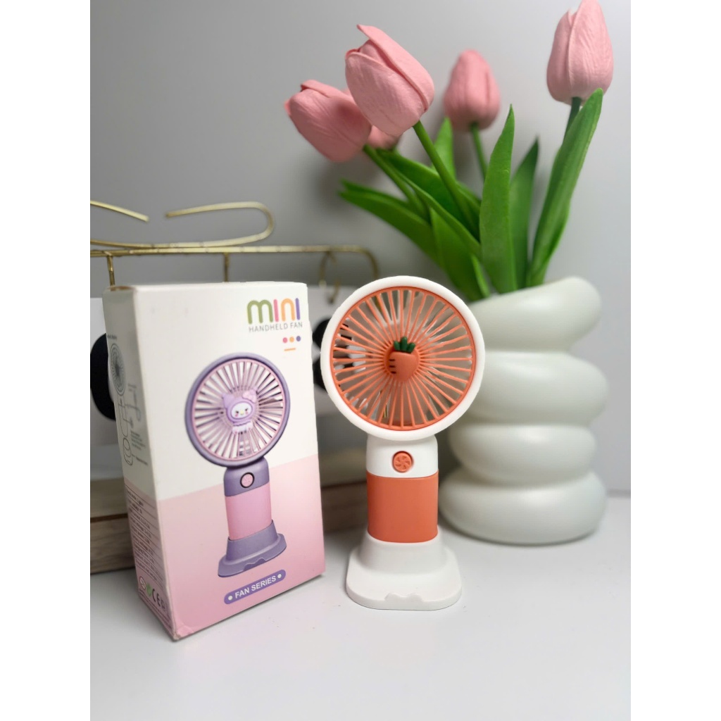 Quạt Tích Điện Cầm Tay Mini - Bền Bỉ, Nhỏ Gọn Mang Được Đi Khắp Mọi Nơi