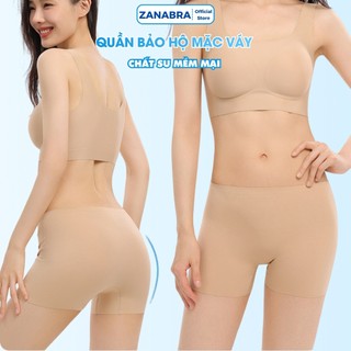 Quần mặc váy bảo hộ chất su chống lộ co giãn thoáng mát, Quần đùi mặc váy không lộ viền ôm sát body ZANABRA V6897