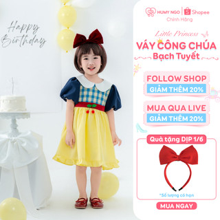 [QUÀ TẶNG 1/6] Váy đầm hoá thân công chúa Bạch Tuyết/ Disney cho bé gái 2-8 tuổi. Váy công chúa làm quà tặng HUMY NGO