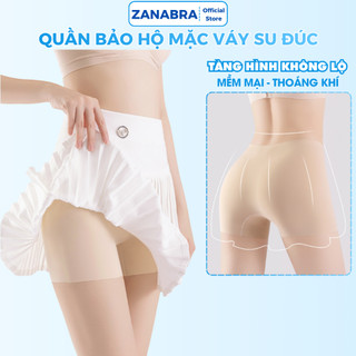 Quần mặc váy bảo hộ chất su chống lộ co giãn thoáng mát, Quần đùi mặc váy không lộ viền ôm sát body ZANABRA V6897