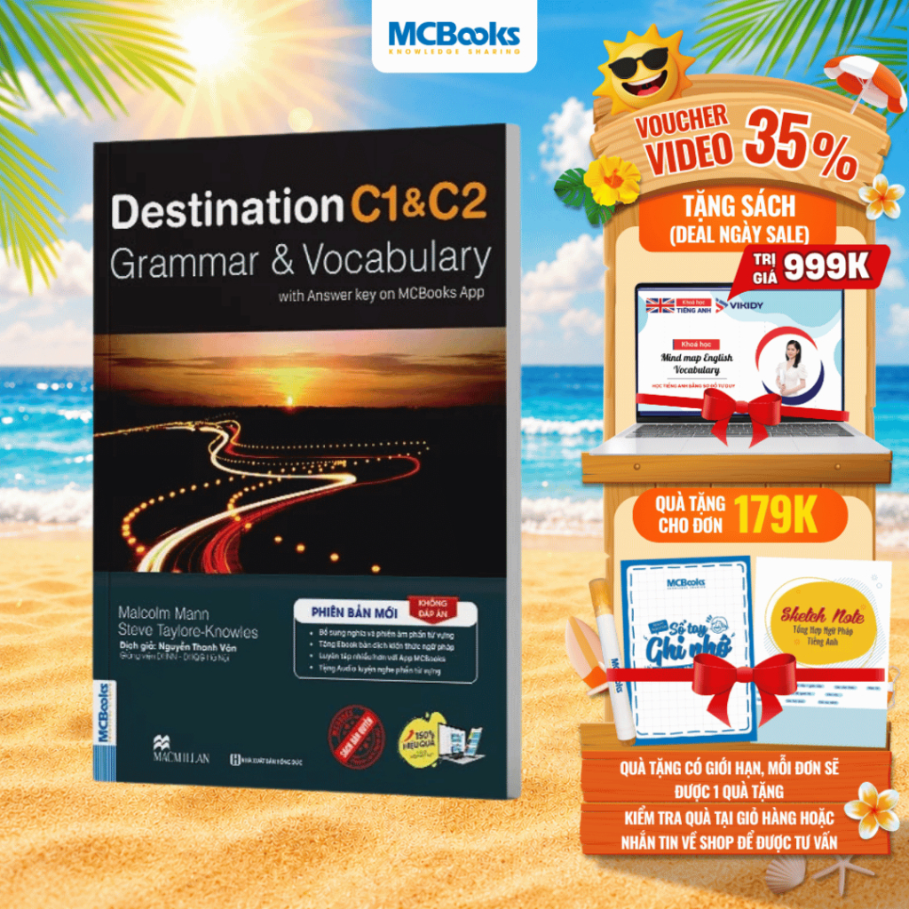 Sách - Destination C1&C2 Grammar and Vocabulary  Tặng Audio và bài tập thực hành MCBooks