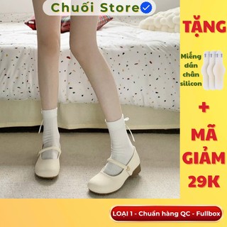 Giày lolita nữ da PU tổng hợp dệt vải đế cao su nữ tính năng động nhẹ nhàng tinh tế