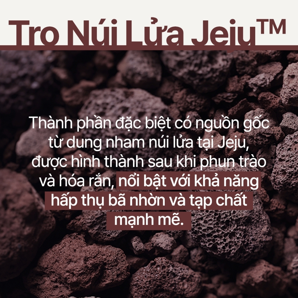 INNISFREE x Siêu mặt nạ đất sét tro núi lửa giảm nhờn, thu nhỏ lỗ chân lông INNISFREE Super Volcanic Pore Clay Mask 80G