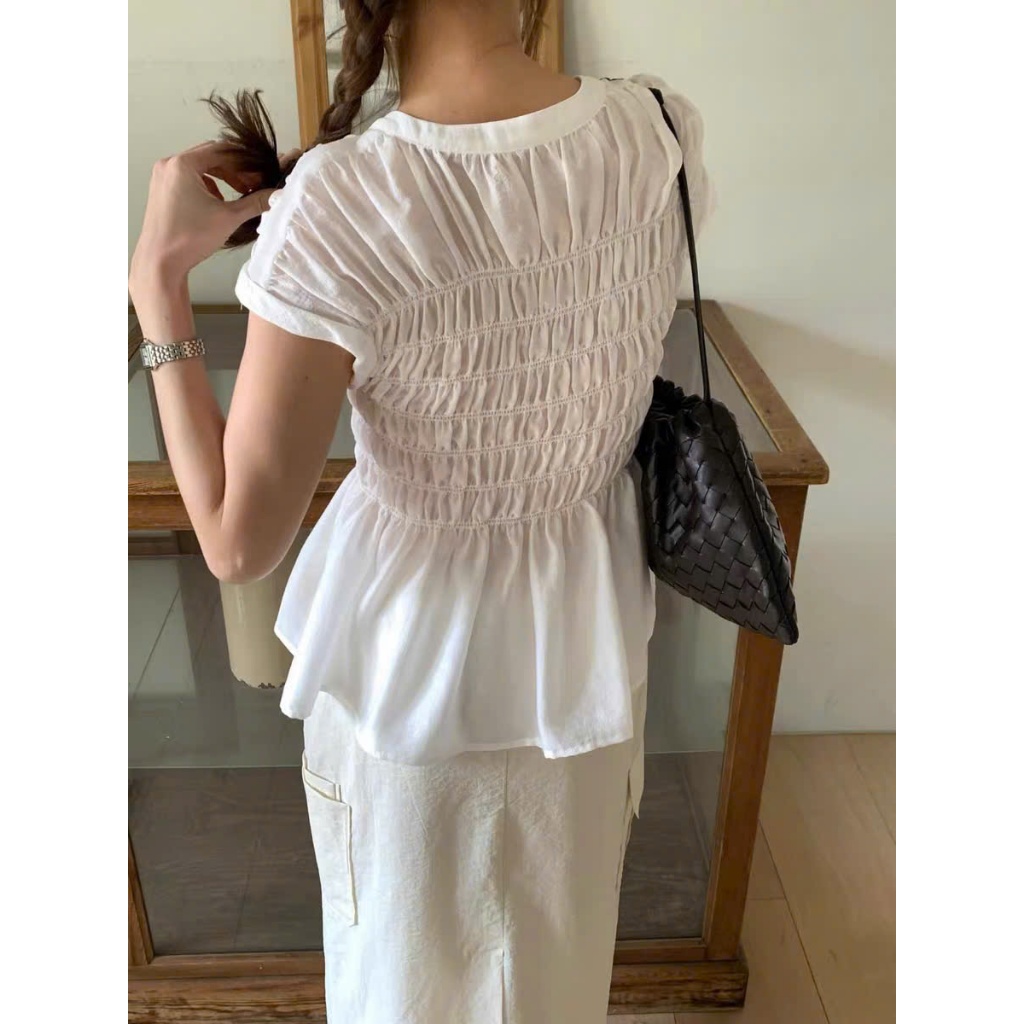 𝗔𝗺𝗮𝗻 𝗟𝗶𝗻𝗲𝗻 - Áo Linen tơ cổ tròn tay ngắn