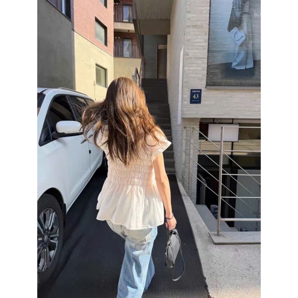 𝗔𝗺𝗮𝗻 𝗟𝗶𝗻𝗲𝗻 - Áo Linen tơ cổ tròn tay ngắn