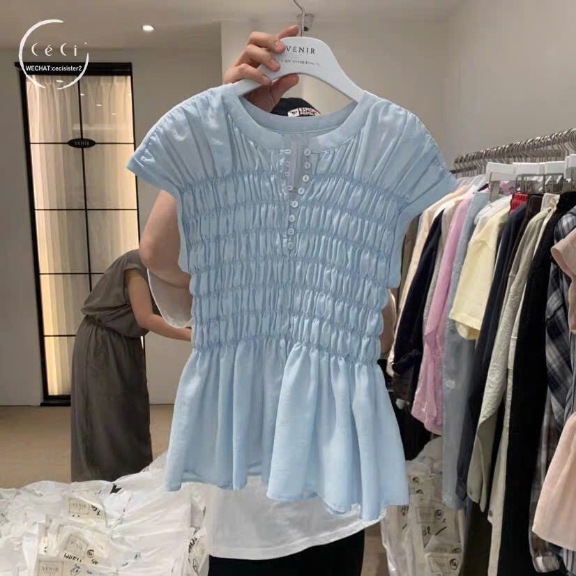 𝗔𝗺𝗮𝗻 𝗟𝗶𝗻𝗲𝗻 - Áo Linen tơ cổ tròn tay ngắn