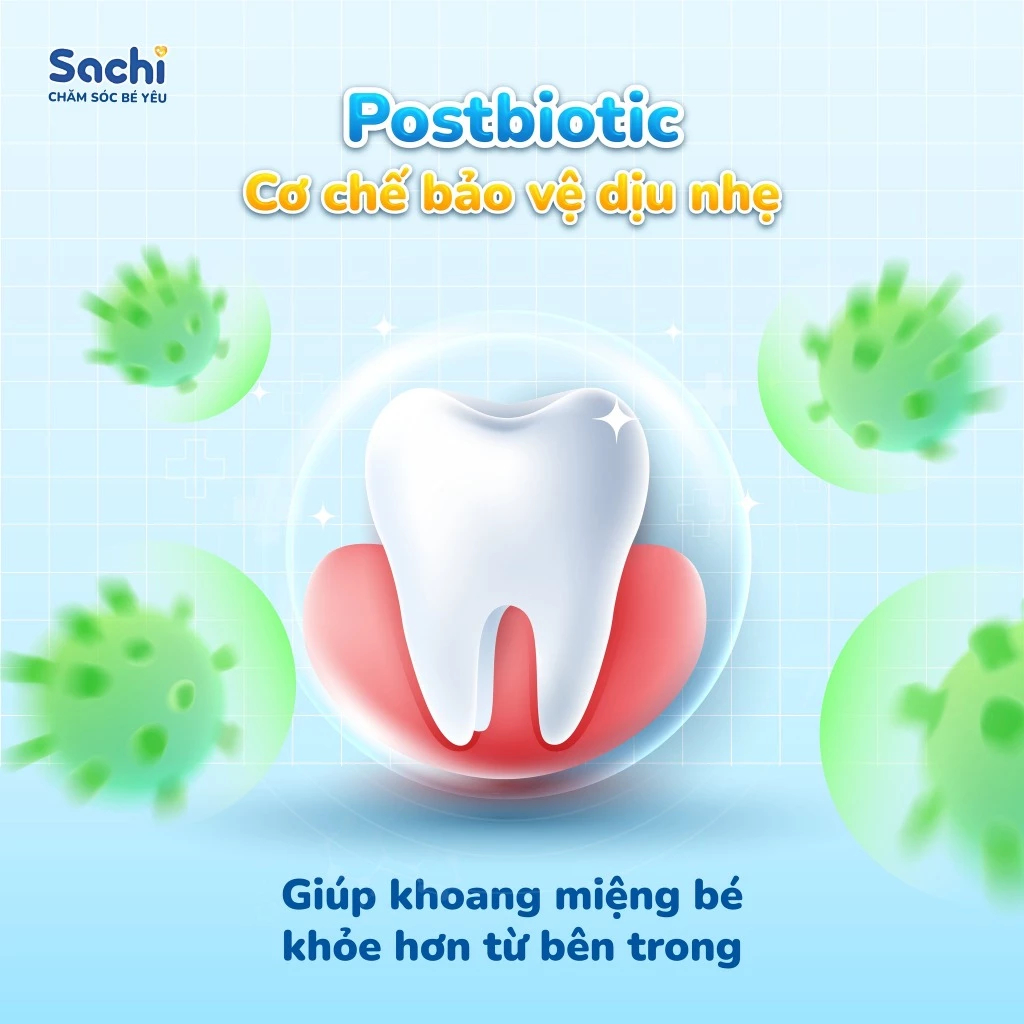 Bọt Đánh Răng Sachi Postbiotics Dạng Bọt Giúp Làm Sạch, Ngừa Sâu Răng 80ml