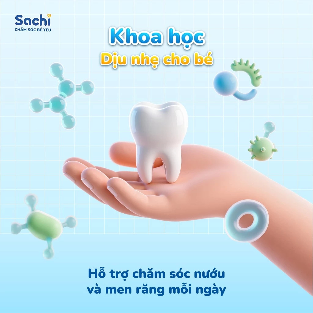 Bọt Đánh Răng Sachi Postbiotics Dạng Bọt Giúp Làm Sạch, Ngừa Sâu Răng 80ml
