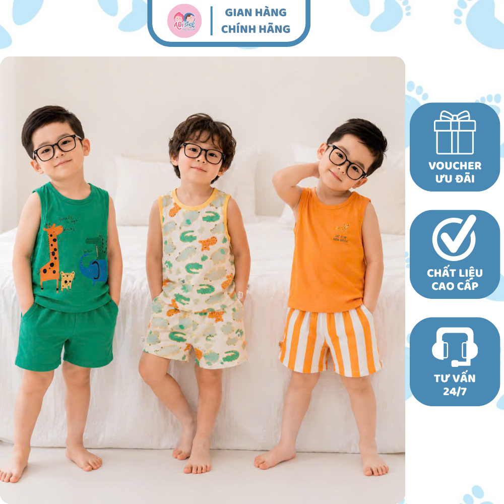 [À ƠI SHOP] D63- set 3 bộ ba lỗ động vật nhiều màu- a100.381