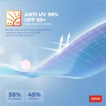 Áo khoác chống nắng nữ dáng dài có mũ xẻ tà thắt eo chống 97% tia UV CANIFA PS 6OT26S004 — ảnh 2