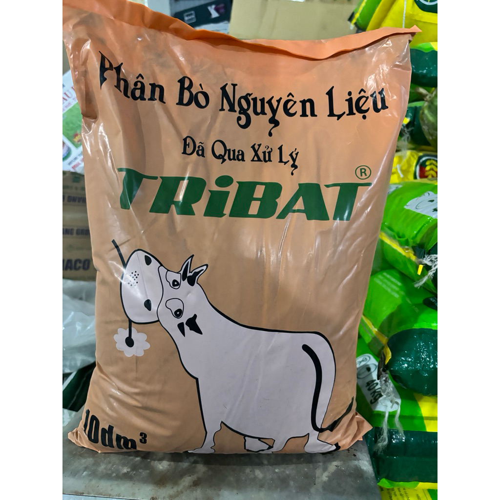 Phân bò khô TriBat 10dm3- Đã Qua xử lý-sử dụng cho rau màu và cây ăn trái
