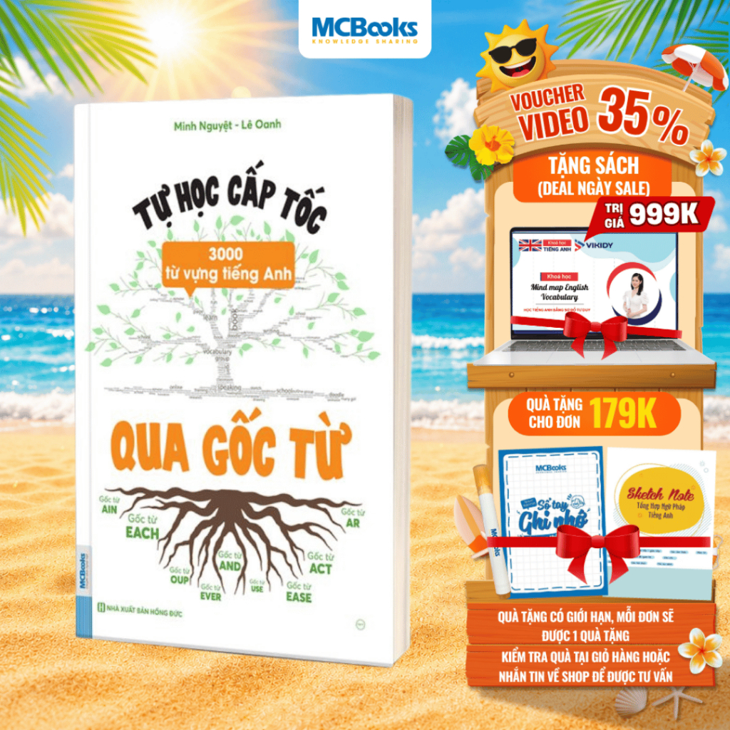 Sách - Tự Học Cấp Tốc 3000 Từ Vựng Tiếng Anh Qua Gốc Từ