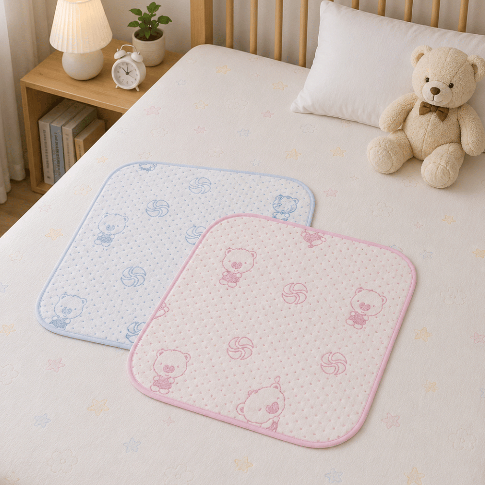 Tấm Lót Chống Thấm Vải Xốp DouDou 30x30cm Tấm Lót Thay Bỉm CHo Bé A17