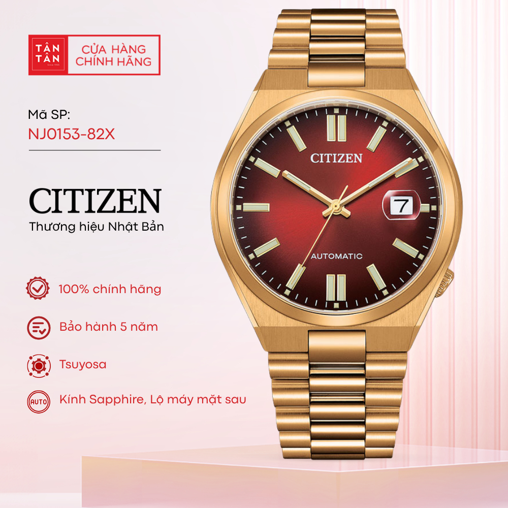 Đồng Hồ Nam Citizen Tsuyosa NJ0153-82X Automatic 40mm - Đồng Hồ Tân Tân