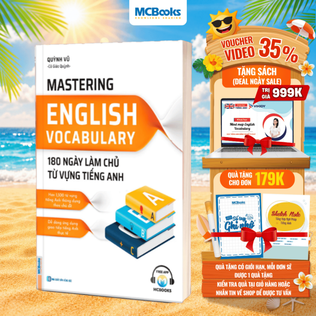 Sách - Mastering English Vocabulary – 180 Ngày Làm Chủ Từ Vựng Tiếng Anh
