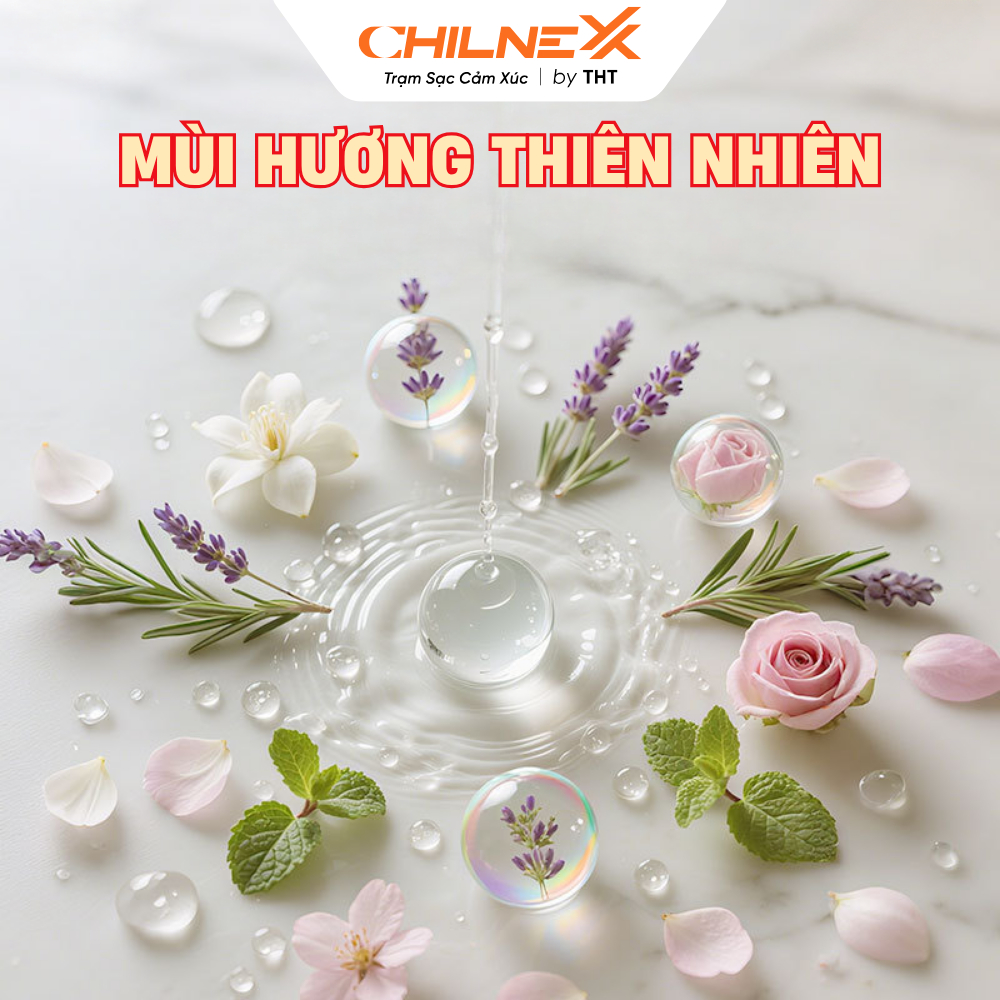 Tinh dầu xông thơm phòng CHILNEXX giúp thư giãn chai chiết 10ml dùng cho spa phòng ngủ phòng dùng cho máy xông tinh dầu