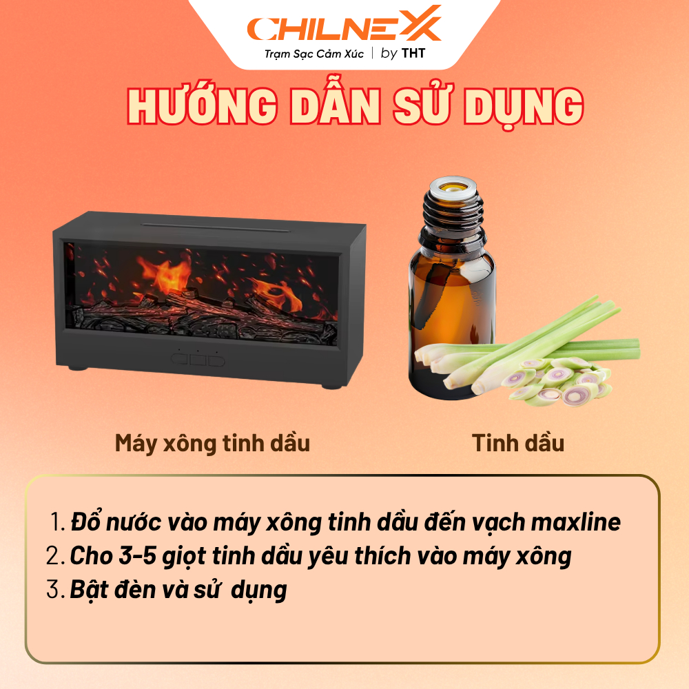 Tinh dầu xông thơm phòng CHILNEXX giúp thư giãn chai chiết 10ml dùng cho spa phòng ngủ phòng dùng cho máy xông tinh dầu